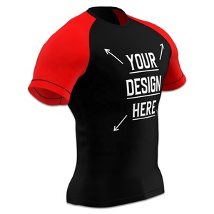 เสื้อรัดกล้ามเนื้อสำหรับกีฬา No Gi ยี่ห้อ OEM ODM ระบายอากาศ แห้งเร็ว ป้องกันรังสียูวี UPF50+ สำหรับผู้ชาย เล่น BJJ แขนสั้น - Product Image 3