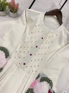 Nuevo Conjunto de Fiesta para Mujer a la Moda con Bordado, Parte Superior e Inferior sin Arrugas, Reversible y de Secado Rápido de TENNECY - Product Image 6