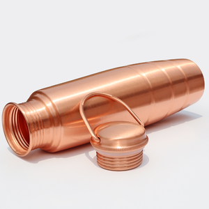 Pure <b>Copper</b> Water <b>Bottle</b> Leak-Proof <b>Copper</b> <b>Bottle</b> for <b>Drinking</b> Water Durable & Stylish Design for Home Office & Yoga – 1 Litre - Product Image 2