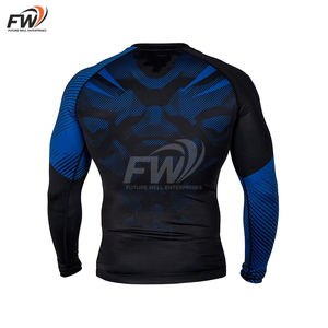 Rashguard Deportivo Personalizado con Logotipo, Diseño OEM, Compresión, para MMA y BJJ, Sublimado e Impreso para Hombre - Product Image 3