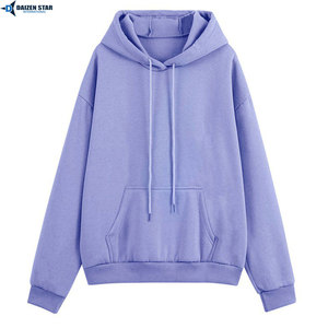 Unisex Lavender Hooded Tracksuit Full Sleeve Casual Sweatshirt Pants Set Solid Color Loose Fit Breathable Autumn Wear - Product Image 2