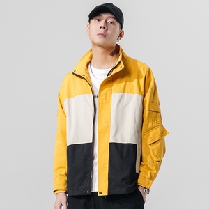 Newest <b>Black</b> & White Two Toned <b>Windbreaker</b> Jacket Wholesale Custom Made Tactical Full Zip up Plain Sports Men <b>Windbreaker</b> Jacket - Product Image 5
