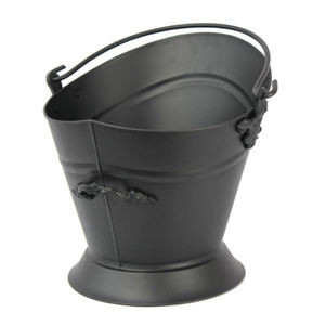 Seau à charbon en métal noir antique, style moderne, écologique, fait main, personnalisable, pour jardin et extérieur - Product Image 3