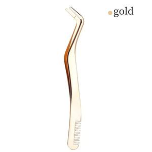 Pince à épiler pour cils en acier inoxydable, antistatique, non magnétique, professionnelle, pour extension de cils, outils de maquillage, 1 pièce - Product Image 6