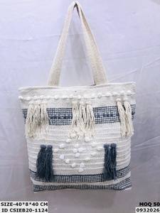 Sacs à main carrés en coton Dari faits à la main par Craftstages International, avec motif de fils, pour femmes - Product Image 4