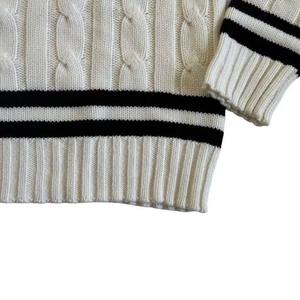 Suéter de hombre con logotipo personalizado 2026, OEM/ODM, a la moda, para cricket, de manga larga, chaleco de punto y jersey, venta al por mayor, alta calidad - Product Image 4