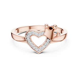 Ensemble de bagues QUEEN HEART en diamants de laboratoire, or blanc 18 carats plaqué rhodium, classique, pour fiançailles, mariage, fête, cadeau de la Saint-Valentin, usage quotidien - Product Image 5