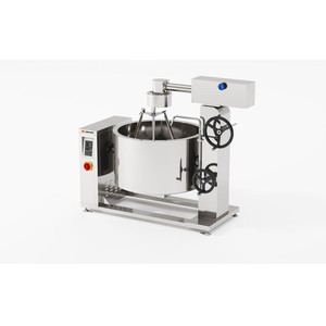 Olla de vapor encamisada con inducción rotatoria Amicook 380V/440V, modelo de alta capacidad para cocina industrial, cocción automatizada a granel - Product Image 3