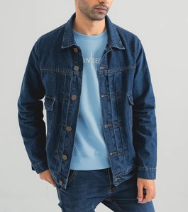 Premium <b>Men</b> <b>Denim</b> <b>Jacket</b> Vintage Washed Cotton Jean <b>Jacket</b> Custom Embroidery Casual Outerwear Factory Direct Wholesale Supplier - Product Image 1