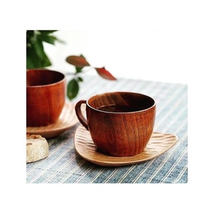 แก้วไม้ธรรมชาติสุดหรู แก้วทำมือสไตล์เรสติก สำหรับกาแฟ ชา นม และเครื่องดื่มอุ่นๆ - Product Image 4