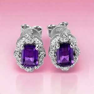Pendientes de amatista natural hechos a mano en plata de ley 925, piedra de nacimiento de febrero, joyería de gemas, regalo para mujeres - Product Image 5