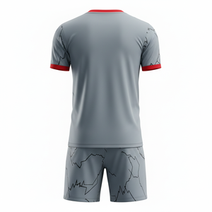 ชุดฟุตบอลแบบ unisex พร้อมกางเกงขาสั้น ชุดเซ็ตสองชิ้นสำหรับเทศกาลเซิร์ฟ ชุดฝึกซ้อมฟุตบอล แห้งเร็ว ชุดกีฬา รับผลิตตามแบบ OEM - Product Image 2