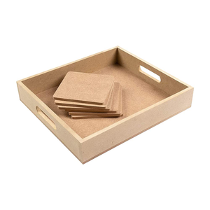 Sous-verres en MDF pour sublimation à prix abordable, pour tapis et sous-verres de table vierges à motif feuille, meilleure qualité - Product Image 6