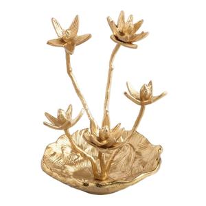 Porte-bijoux décoratif pour la maison, base en marbre, avec des fournitures en métal, inde - Product Image 1