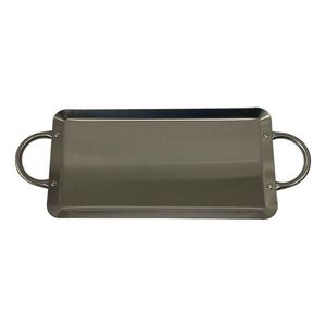 Plato Rectangular de Metal para Servir con Acabado Sólido y Diseño Duradero, Estilo Minimalista para Uso en la Comedor - Product Image 3