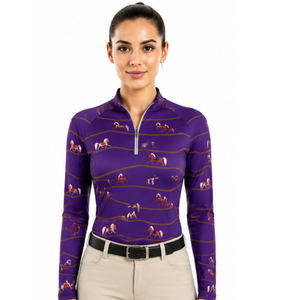 Chaleco Ecuestre Profesional de Compresión de Algodón Personalizado para Mujer, Estilo Western, Sin Mangas, con Cremallera, Cintura Alta, Ajuste Ceñido, Logotipo Personalizado - Product Image 2