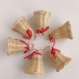 Ornements de Noël en rotin faits à la main au Vietnam, décorations de vacances en fibres naturelles tissées pour les boutiques de cadeaux - Product Image 3