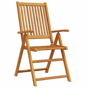 Juego de comedor de jardín plegable de madera maciza de acacia marrón de 7 piezas - Product Image 6