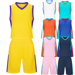 Uniforme de Baloncesto de Verano para Hombre, Marca Fantasy Wear, 100% Poliéster, Estampado por Sublimación, Estilo Deportivo a Rayas, Transpirable, Cuello en V - Product Image 4