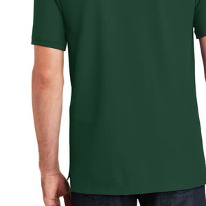 เสื้อโปโลผู้ชายสไตล์สตรีทแวร์ทรงโอเวอร์ไซส์ ดีไซน์ไหล่ตก ผลิตจากผ้าฝ้ายถักคุณภาพสูง พร้อมโลโก้แบบกำหนดเอง ลายเรียบ - Product Image 4