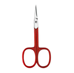 Ciseaux de manucure de précision en acier inoxydable, lame droite, pointe acérée, coupe-cuticules, outil de beauté durable, manche violet - Product Image 4