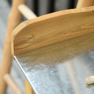 Banco da Lavoro per Giardinaggio in Legno con Ganci per Tavolo, 3 Ripiani e 2 Porte Magnetiche per lo Stoccaggio - Product Image 3