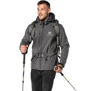 Chaqueta Cortavientos Ligera para Hombre, Ecológica, Transpirable, Impermeable, de Secado Rápido, con Logotipo Frontal en Lona y Capucha, para Invierno - Product Image 4
