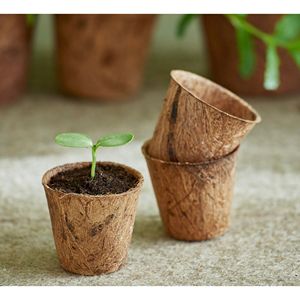 Eco Friendly Coir Nursery Pot Natural Coconut Fiber Plant <b>Container</b> for Sustainable Gardening and Plant Propagation - Product Image 3