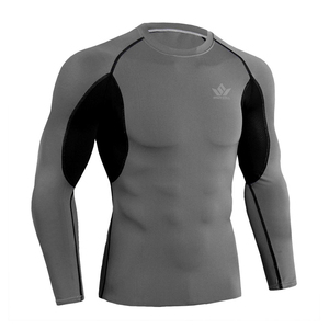 Conjunto de Compresión sin Costuras de 2 Piezas para Hombre, Camiseta de Manga Larga y Leggings Largos, Ropa Deportiva Elástica de Secado Rápido - Product Image 6