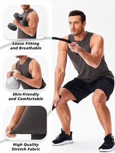 Camiseta Deportiva Premium sin Mangas para Hombre, Camiseta de Tirantes para Gimnasio, Transpirable, Ecológica, de Secado Rápido, de Algodón de 180 g, para Entrenamiento y Fitness - Product Image 6