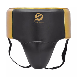 High Quality Genuine Leather PU Custom Made Lightweight Breathable Anti-Sweat Groin Guard OEM Service 100% Leather - Product Image 1