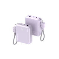 Batterie externe semi-solide suspendable à chargement sans fil Type-C 10000mAh, batterie laminée CCC haute capacité, portable, charge 45W