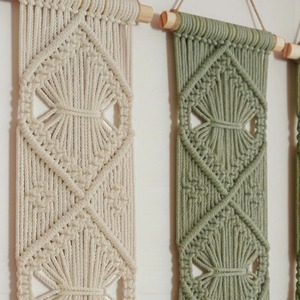 Set Of 4 <b>Macrame</b> Wall Hanging Ideal For Living Room Sofa Wall And Entryway Decor Handmade Boho Wall <b>Art</b> Wholesale From India - Product Image 4