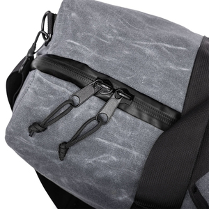 Bolsa de Lona Unisex de 40-55L con Cierre de Cordón, para Gimnasio, Viajes, Casual, Color Gris Sólido, Asa Suave, Resistente, Bolsa de Fitness - Product Image 4