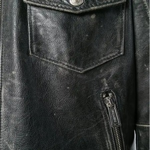 Veste en cuir véritable pour homme pour l'hiver, tissu tissé personnalisé, veste en cuir décontractée pour homme - Product Image 6