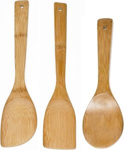 Eco Friendly Natural Wood Spoon Set With Cooking Spatula Ladle Turner And Mixing Spoon For Kitchen Utensils - Product Image 2