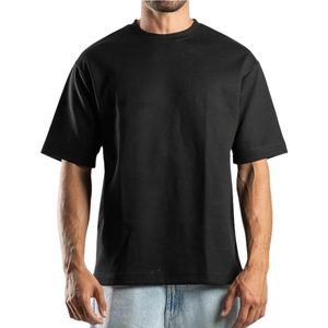 Nueva Llegada: Camiseta Oversize Ligera de Cuello Redondo y Corte Holgado 100% Algodón, Etiqueta Privada, Premium, Estilo Urbano, Transpirable - Product Image 1