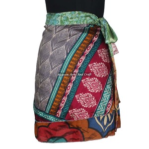 Minifaldas de Seda India de Alta Calidad a Precio de Mayoreo, Estilo Gitano, Hippie, Bohemio, Retro, Casual, Mágicas, Cortas - Product Image 5