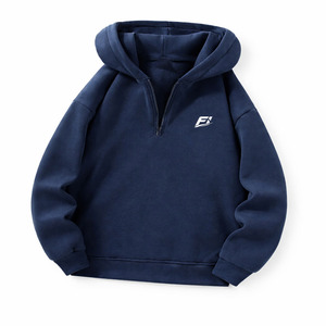 Conjuntos de Sudadera con Capucha y Pantalones Jogger para Hombre al por Mayor, Chándal de Media Cremallera con Logotipo Personalizado, Conjuntos de Dos Piezas B2B, Ropa Deportiva Casual OEM/ODM - Product Image 2