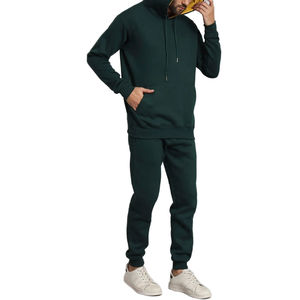 Conjunto Deportivo Informal de Invierno, Sudadera con Capucha y Pantalones Deportivos, con Cordón Ajustable, Ropa Deportiva para Hombre - Product Image 1