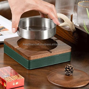 Cendrier de fumeur de décoration de bureau intérieur élégant avec support de porte-cigarette inclus - Product Image 4