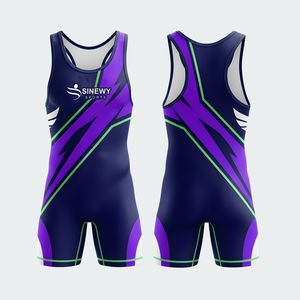 Combinaisons de lutte à sublimation, combinaisons de lutte, nom de l'équipe, joueur pour la compétition - Product Image 6