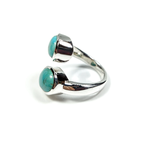 <b>Turquoise</b> <b>Ring</b> Adjustable <b>Ring</b> 925 Silver Gemstone <b>Ring</b> Handmade Statement Jewelry Natural <b>Turquoise</b> <b>Ring</b> - Product Image 2