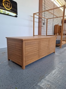 Coffre de rangement extérieur en bois de teck, coffre en bois, meuble de jardin, patio, hôtel, villa, resort, fabricant de meubles en Indonésie - Product Image 4