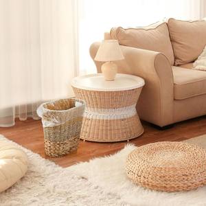 Juego de 3 Cestas de Almacenamiento Multiusos Rústicas y Ecológicas de Jacinto de Agua con Asas para el Hogar - Product Image 3