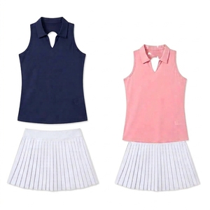 Custom <b>Women</b> Cricket Style Golf <b>Skort</b> Set OEM Manufacturer | Ladies Tennis Golf Dress Wholesale | Spandex/Polyester Quick Dry - Product Image 1