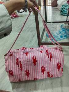 Sac de voyage matelassé en coton pour vacances, loisirs, shopping, sac fourre-tout, sac de transport, fabrication OEM, export en gros B2B - Product Image 2