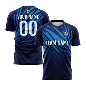 เสื้อฟุตบอลแบบซับลิเมชั่นสีดำ ยูนิเซ็กซ์ คอกลม แขนสั้น ระบายเหงื่อได้ดี ทรงแอธเลติก เหมาะกับทุกฤดูกาล ชุดทีม - Product Image 5