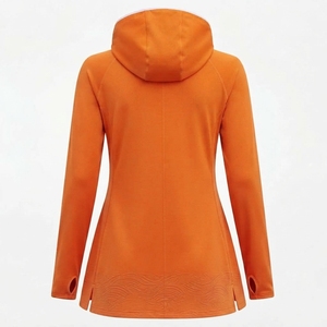 Haut de bain à manches longues pour femme, protection UV, style sportif, prix de gros, coupe modeste - Product Image 3