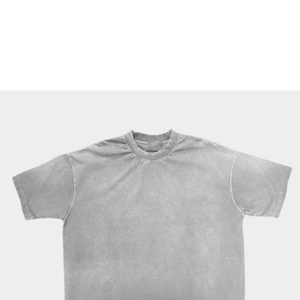 เสื้อยืดโอเวอร์ไซส์ผู้ชาย ผ้าคอตตอนพรีเมียมเนื้อหนา สไตล์วินเทจฟอกสี ทรงหลวม คอกลม แขนสั้น แฟชั่นสตรีทแวร์ลำลอง - Product Image 3